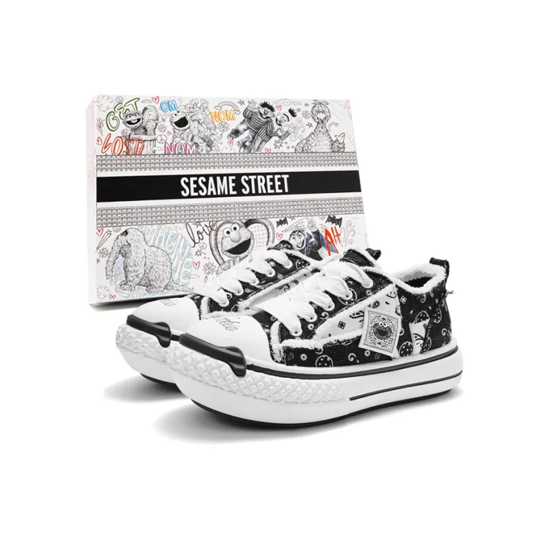 SESAME STREET Platform Canvas Shoes Unisex-6