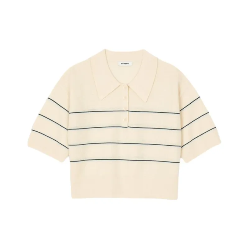 Sandro Striped Polo Shirt-0