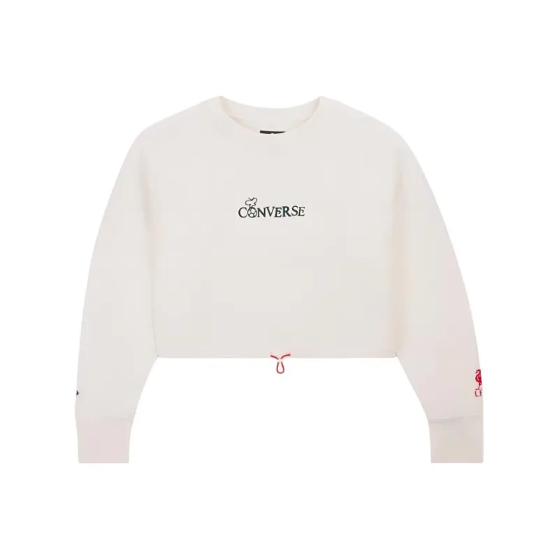 Converse x LFC Cropped Crew Sweatshirt Women's White-0