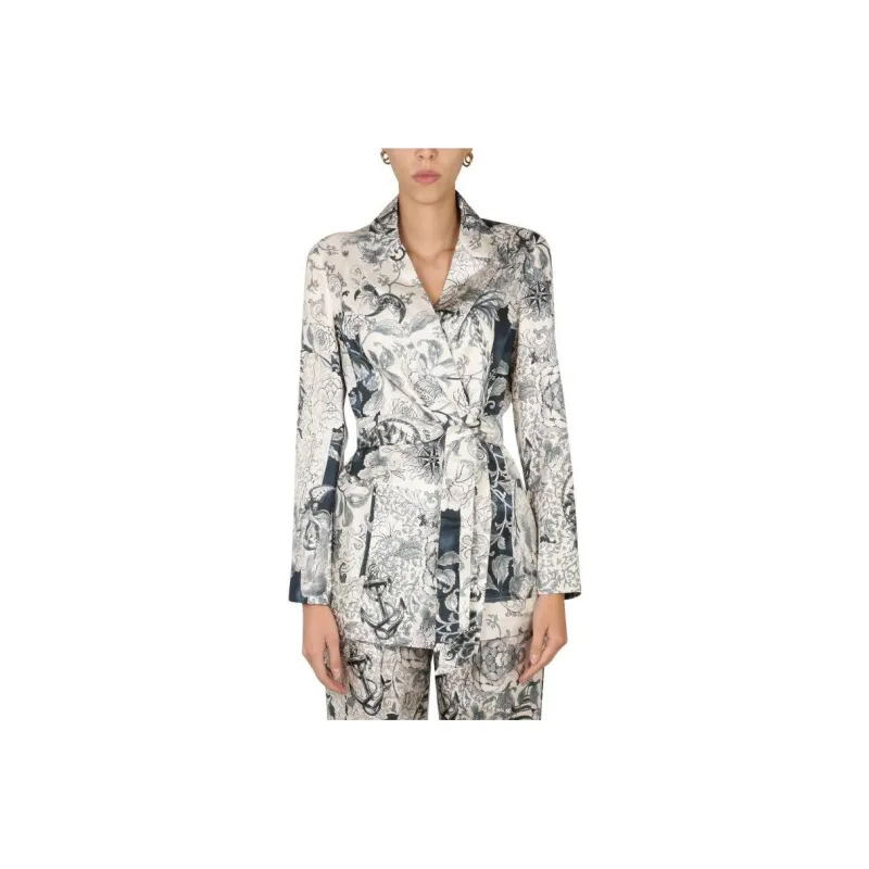 ETRO Floral Printed Belted Jacket-0