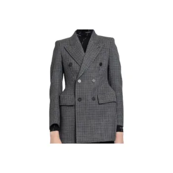 Balenciaga Checked Double Breasted Blazer