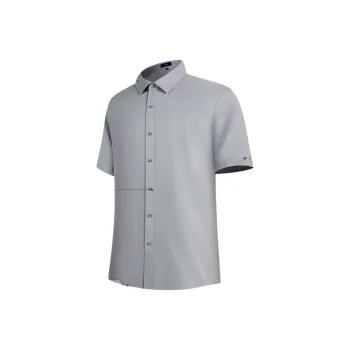 FIRS Shirts Men Gray Twill