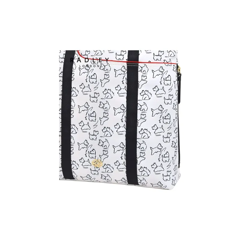 RADLEY Nylon Fabric Tote Bag Shopping Bag Handbag Shoulder Bag Large Size Unisex Gray-3