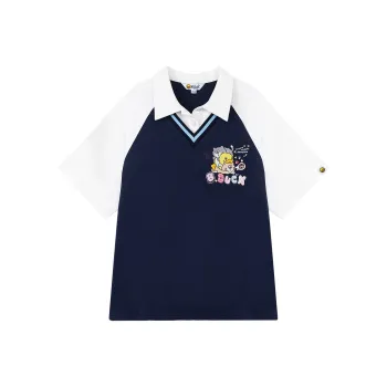 B.Duck Polo Shirt Women's Navy Blue