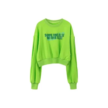 NO ONE ELSE Sweatshirt Women's Neon Green