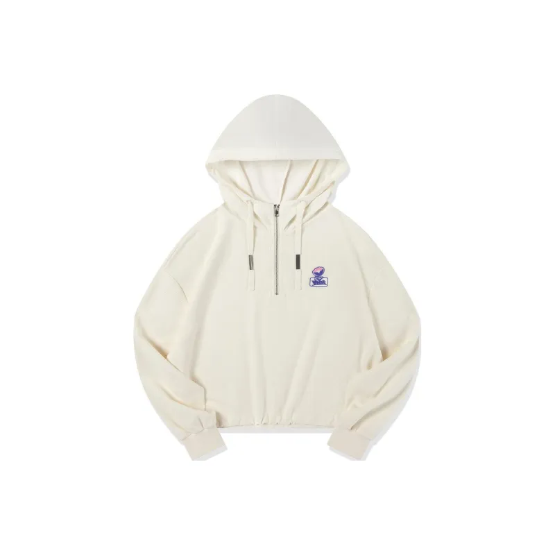 QIAODAN Sweatshirt Women's Cream White-0