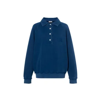 MIU MIU SS24 Sweatshirt Women's Blue