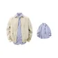 Khaki+Blue White Stripes[Shirt]