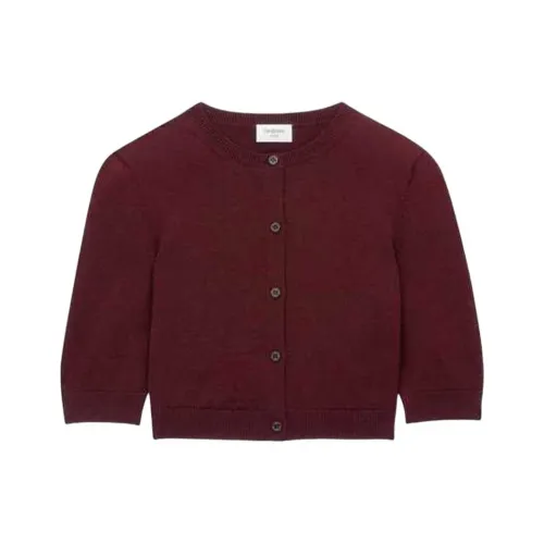 SAINT LAURENT SS25 Knitwear Women's Burgundy