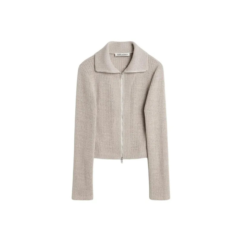 OUR LEGACY Musk Dusk Rope-weave Cardigan-0