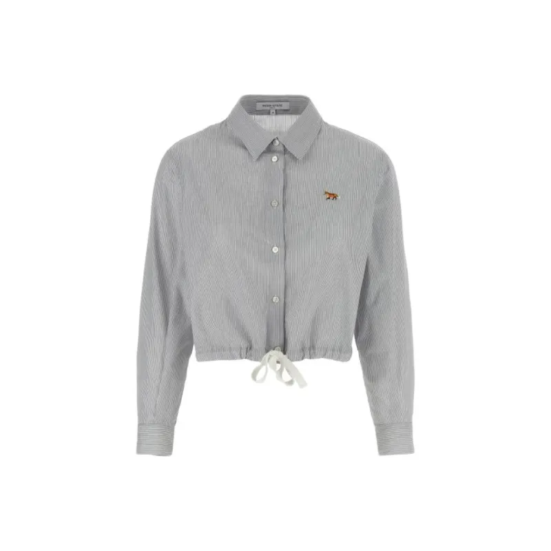 Maison Kitsune Fox patch Shirt-0