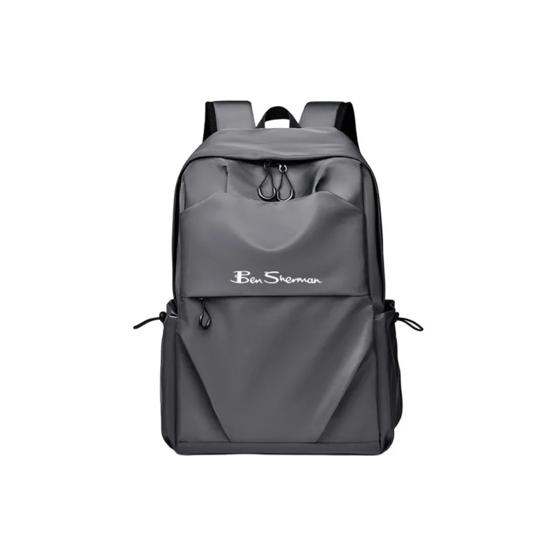 BEN SHERMAN Oxford Backpack Men's Black/Gray/Blue-0