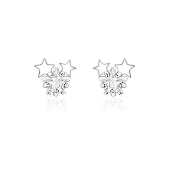 Zocai S925 Silver Stud Earrings Women's