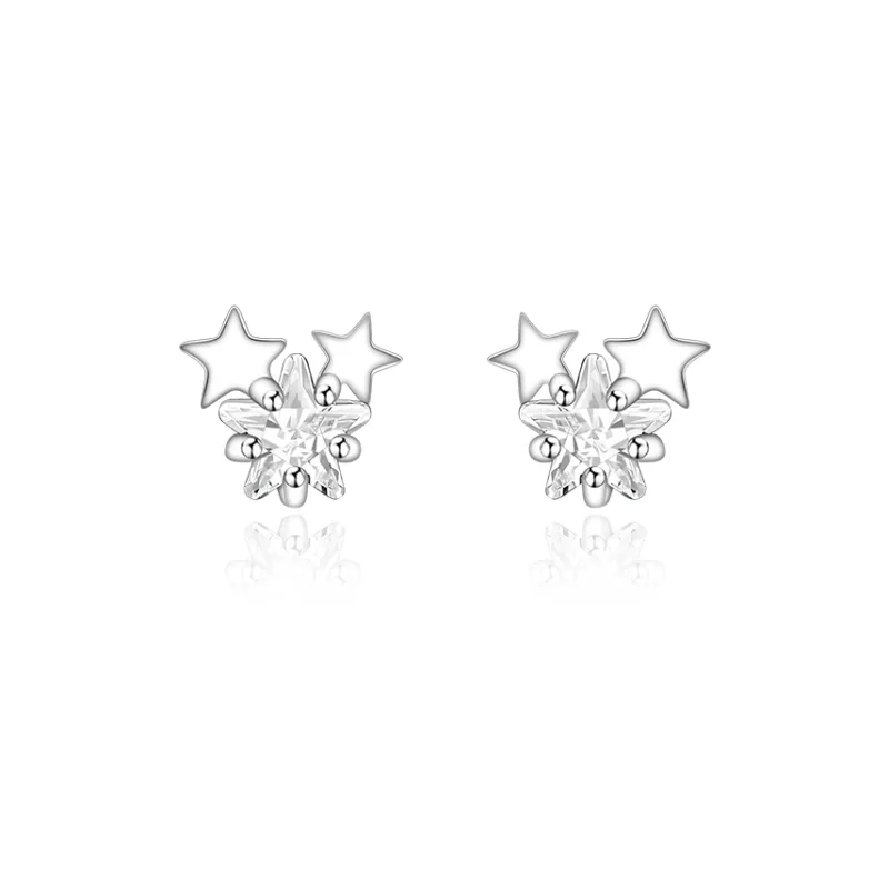 Zocai S925 Silver Stud Earrings Women's-0