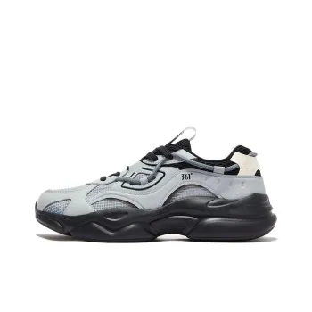 361° Abrasion Resistant Balance Low Top Casual Shoes Men's Gray Black