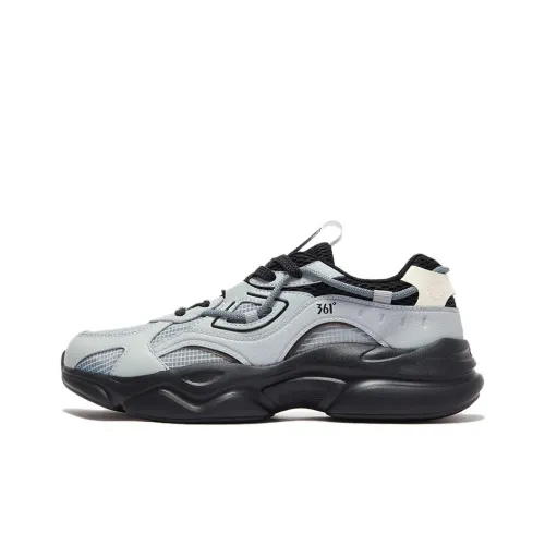 361° Abrasion Resistant Balance Low Top Casual Shoes Men's Gray Black
