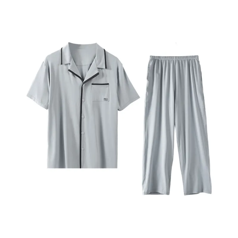 H YXIANG Men Pajama Sets-5