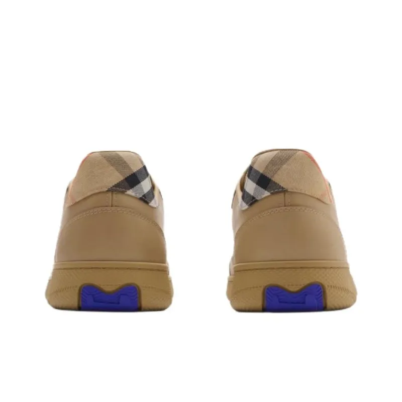 Burberry Low Top Casual Shoes Men's Khaki-4