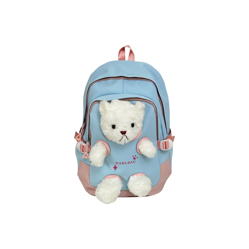 ZOGA Nylon Backpack Regular Unisex Yellow Pink/Yellow Green/Black/Green/Blue-1