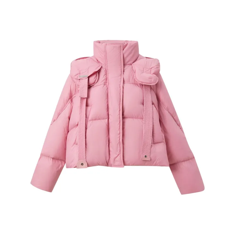 3COLOUR Down Jacket Women's Peach Pink-0