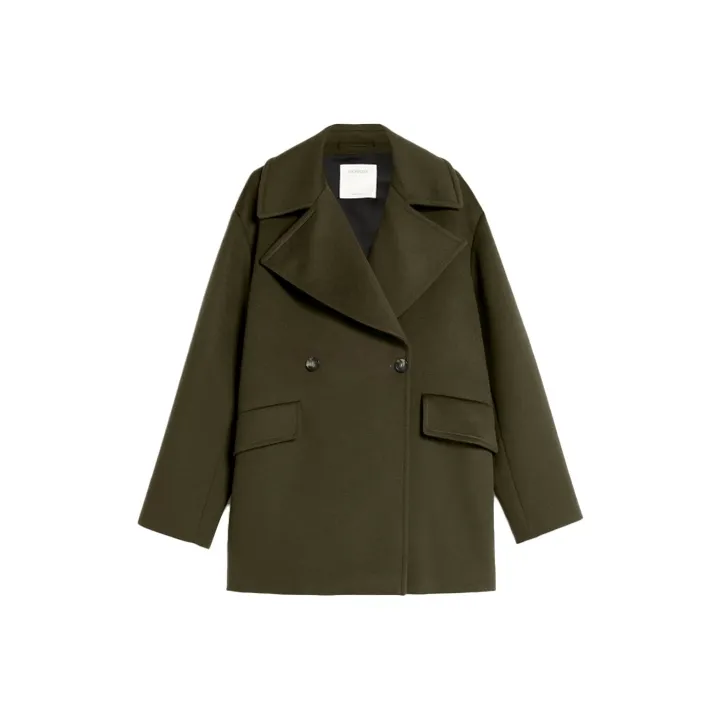 SportMax Coats Women's Army Green-0