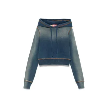DIESEL Logo Embroidered Drawstring Hoodie