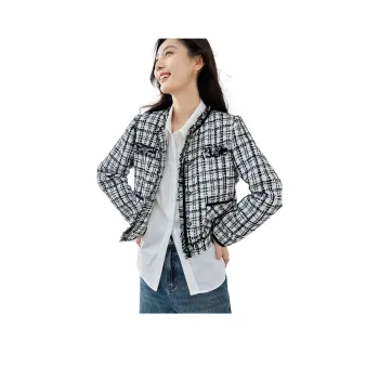VIMLY Jackets Women's Black/White