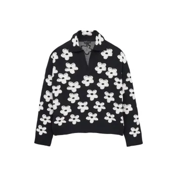 MARC JACOBS Daisy Jacquard Polo Jumper