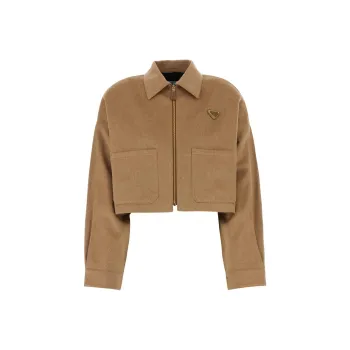 PRADA Camel hair Blouson Jacket