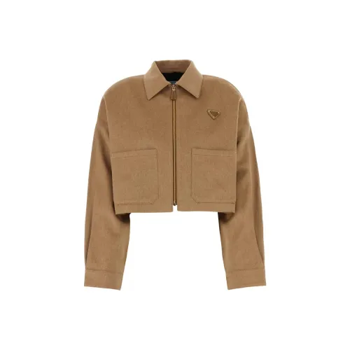 PRADA Camel hair Blouson Jacket