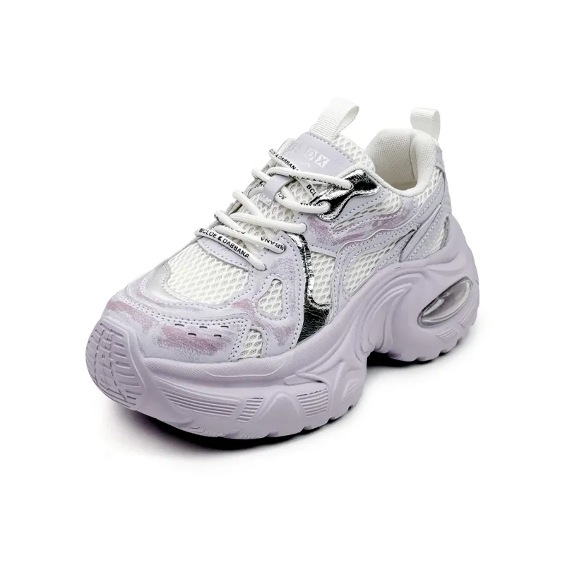 La Chapelle Cushioning, Slip Resistant, And Breathable Low Top Chunky Sneakers Women's Pink-0