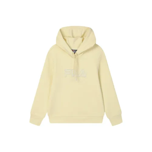 FILA Sweatshirt Women's Coffee Beige Yellow