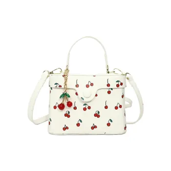 Yalu PU Handbag Women's White/Red