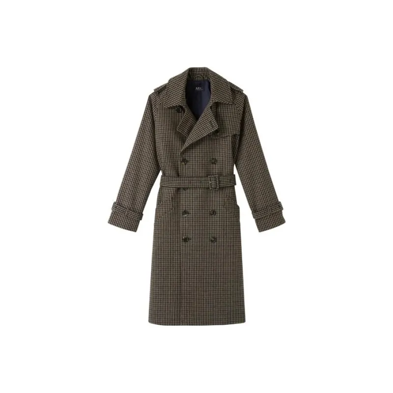 A.P.C Coats Women's Plaid-0