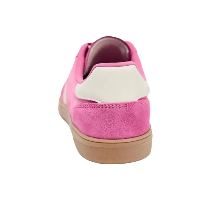 ZARA Low Top Skateboard Shoes Women's Rose Red-4