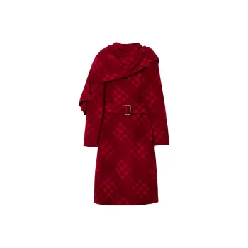 Burberry Coats Women's Red