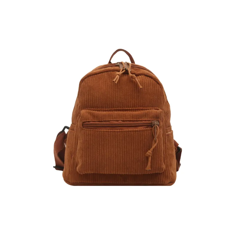 HCXK Polyester Backpack Women's Black/White/Pink/Dark Brown-18