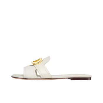DIOR 30 Montaigne Slide Slippers Women's White