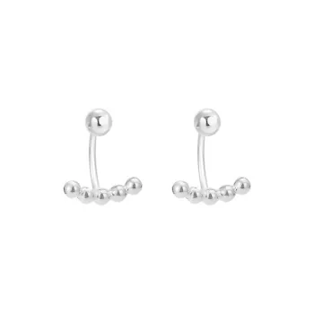 AAJF S999 Fine Silver Stud Earrings Women's