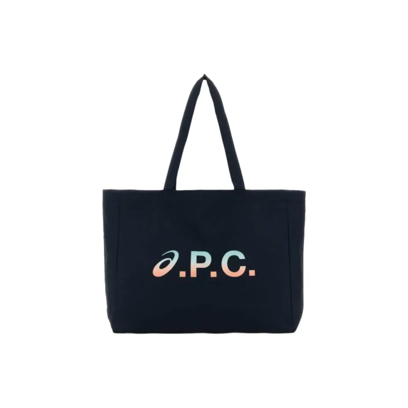 A.P.C Polyamide Tote Bag, Shopping Bag, Shoulder Bag Men's Marine Blue-0