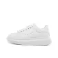 White Leather Heel Tab
