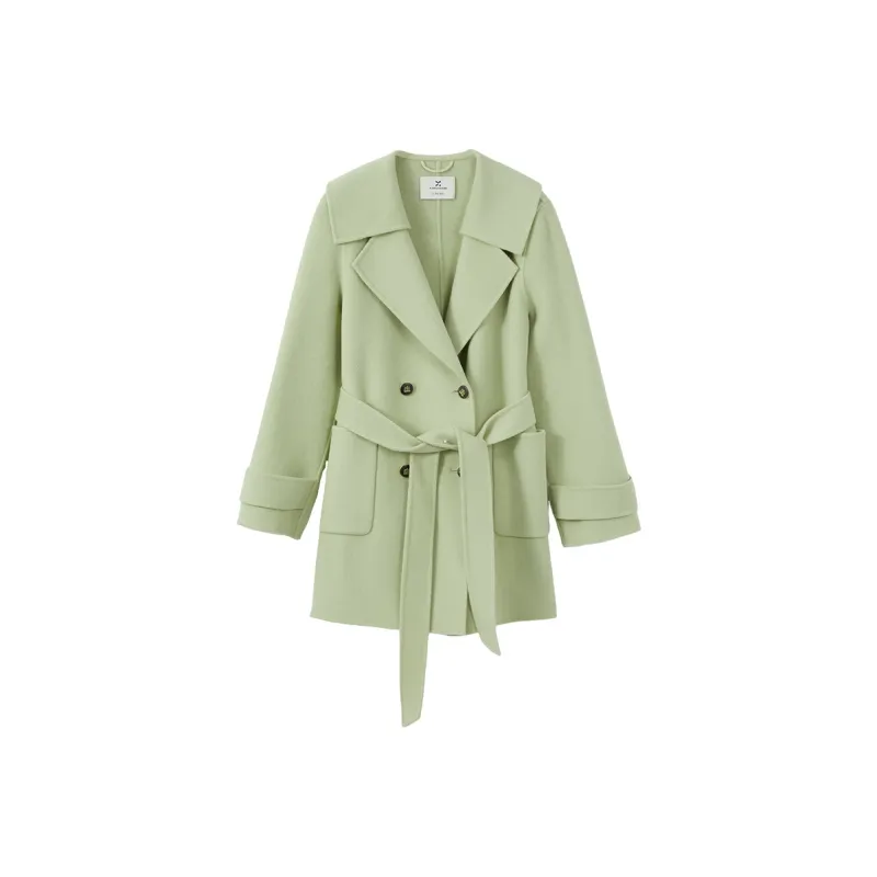 XIANGYING Coats Women's Fruit Green-0