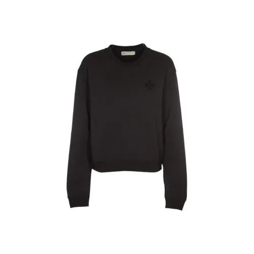 TORY BURCH Logo Embellished Crewneck Sweatshirt