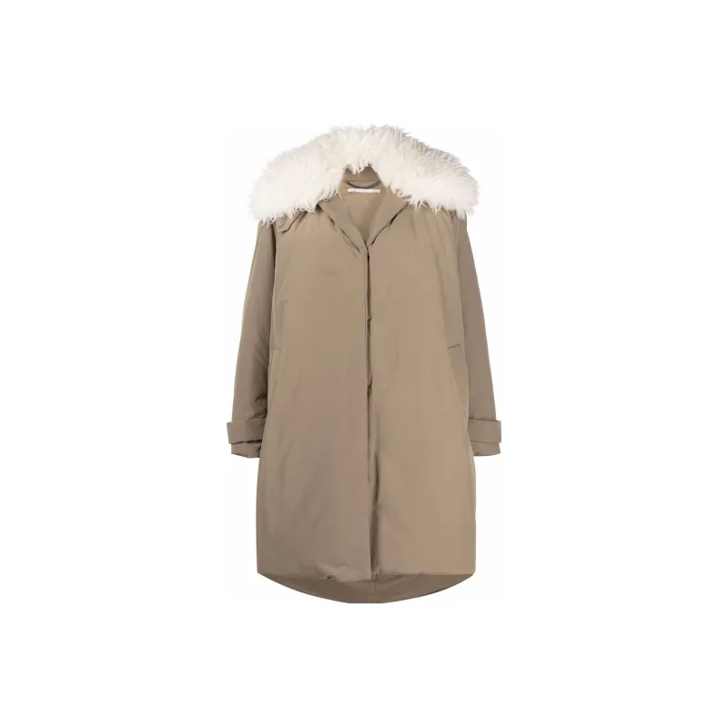 Stella McCartney Faux fur Collar Technical Coat-0