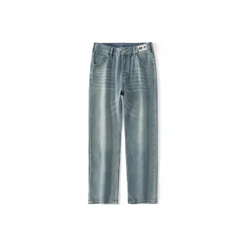 FCB ARCELONA Jeans Unisex Vintage Blue
