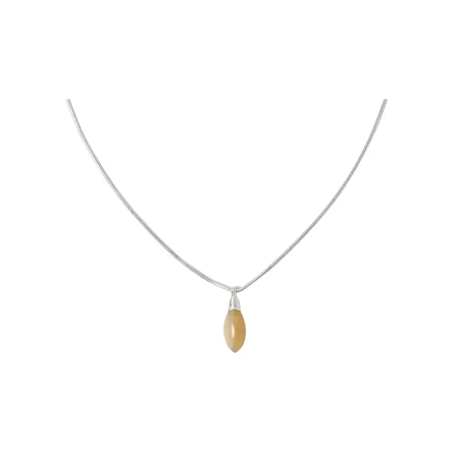 OLIO E ACETO 925 Sterling Silver Necklaces Unisex Black/White-1