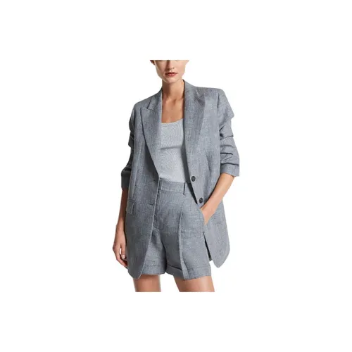 MICHAEL KORS Business Suits Women's Gray Mixed Color