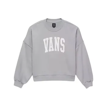 Vans Stadium French Terry Loose Crew Sweatshirt Sweatshirt Women's Gray