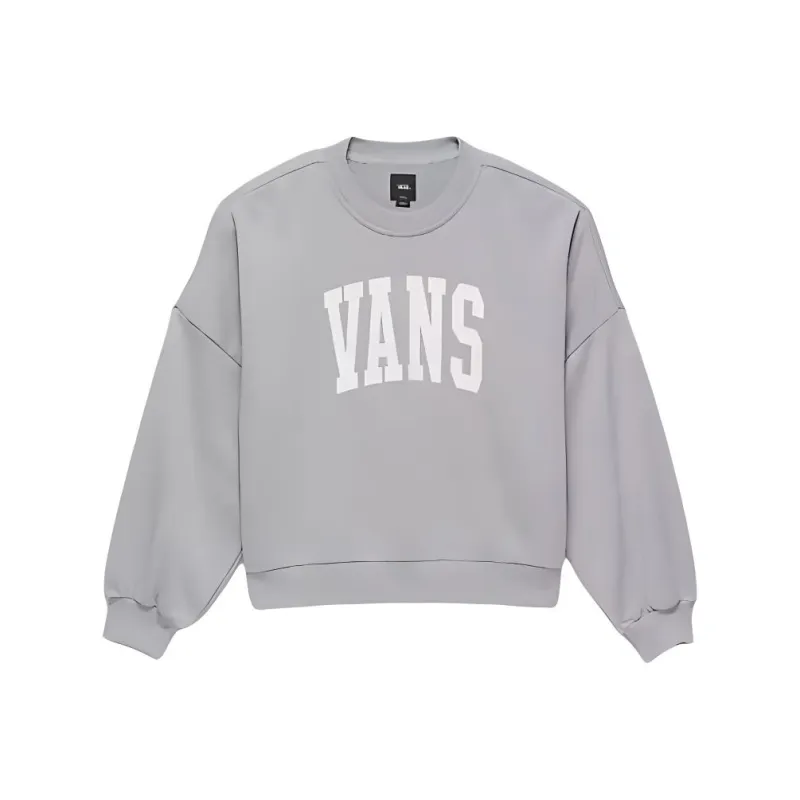 Vans Stadium French Terry Loose Crew Sweatshirt Sweatshirt Women's Gray-0