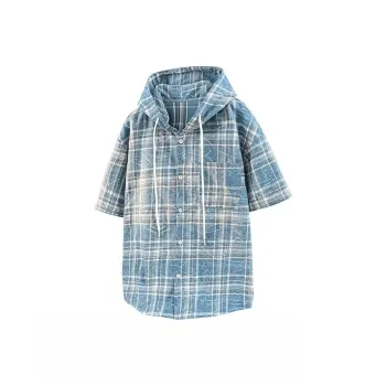 TEME Shirts Women's Blue Plaid